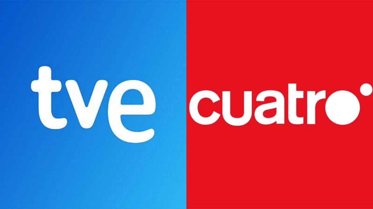 Logotipos de TVE y Cuatro.