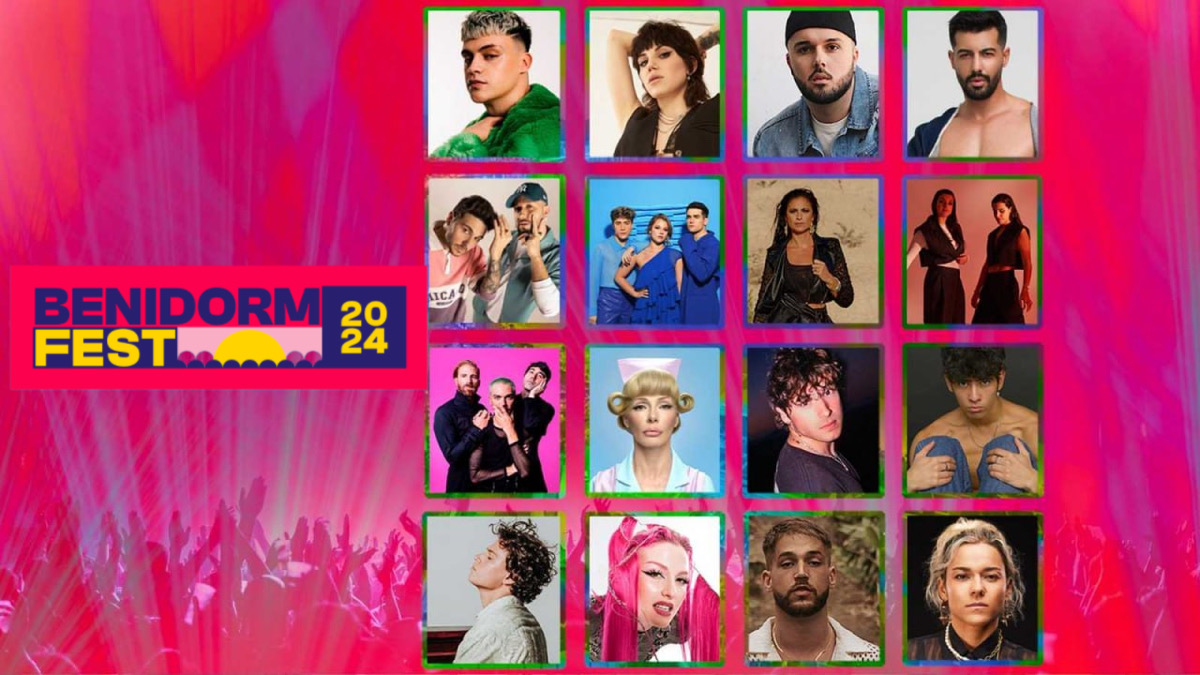 Los 16 participantes del Benidorm Fest 2024