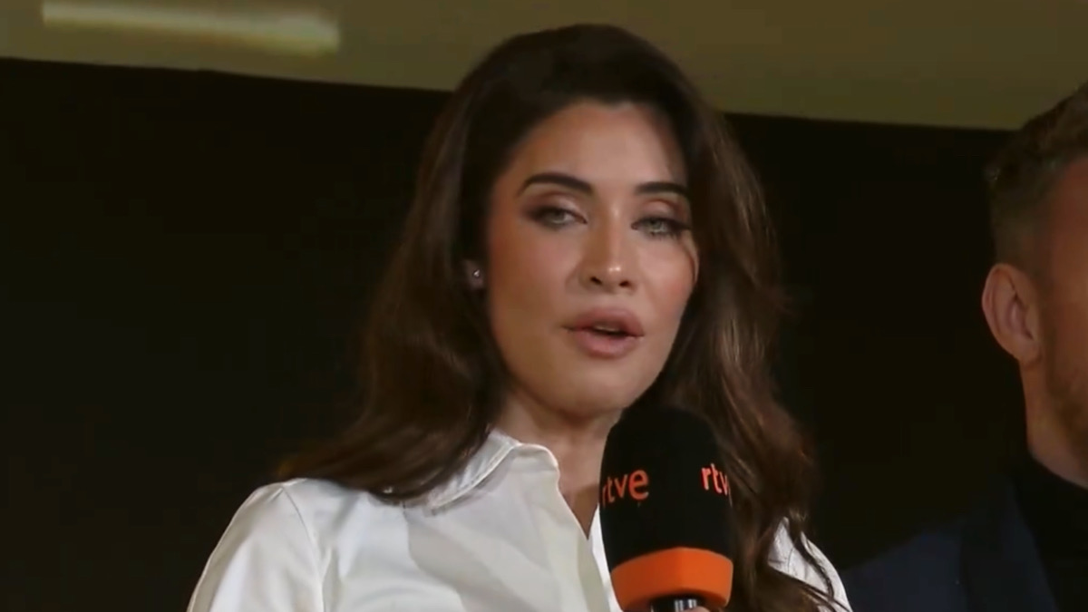 Pilar Rubio, en la presentación de Navidad de RTVE.