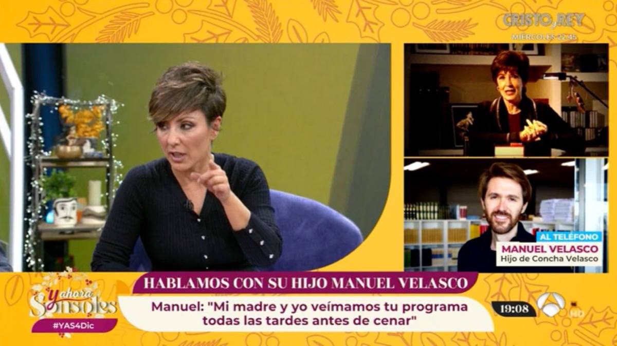 Sonsoles Ónega en directo con Manuel Velasco en 'Y ahora Sonsoles'