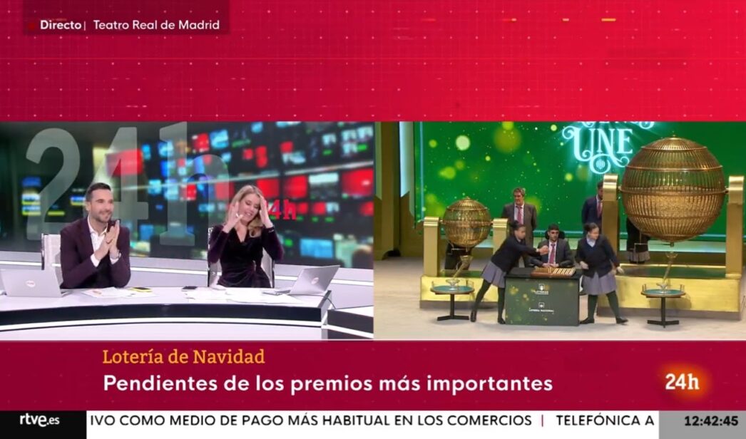 Ana Belén Roy y Lluis Guilera en el Canal 24H.