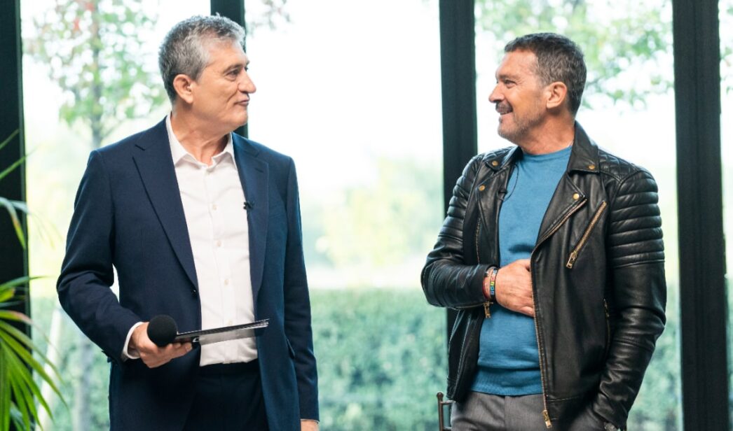 Antonio Banderas y Guillermo Fesser en '100% únicos'.