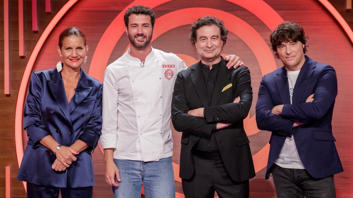 Los jueces y Eneko en 'MasterChef Junior'.