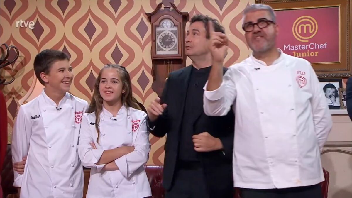 Pepe Rodríguez y Florentino Fernández en la promo de 'MasterChef Junior'.