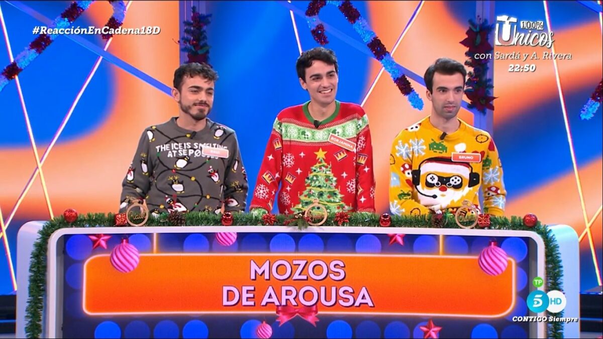 Los Mozos de Arousa en 'Reacción en cadena'.