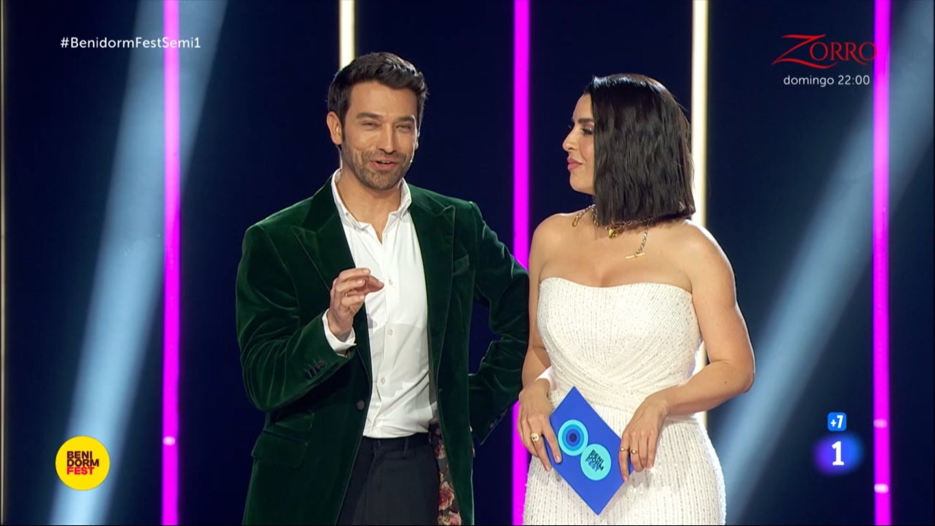 Ruth Lorenzo y Marc Calderó en el Benidorm Fest 2024.