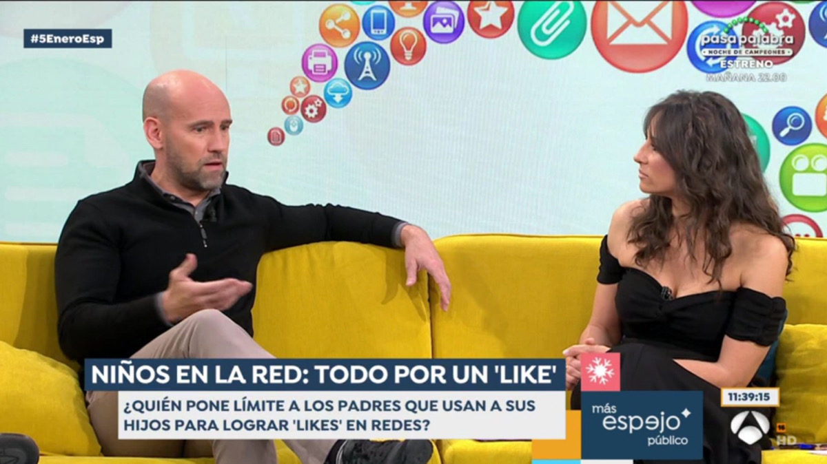 Gonzalo Miró y Lorena García en 'Espejo Público'
