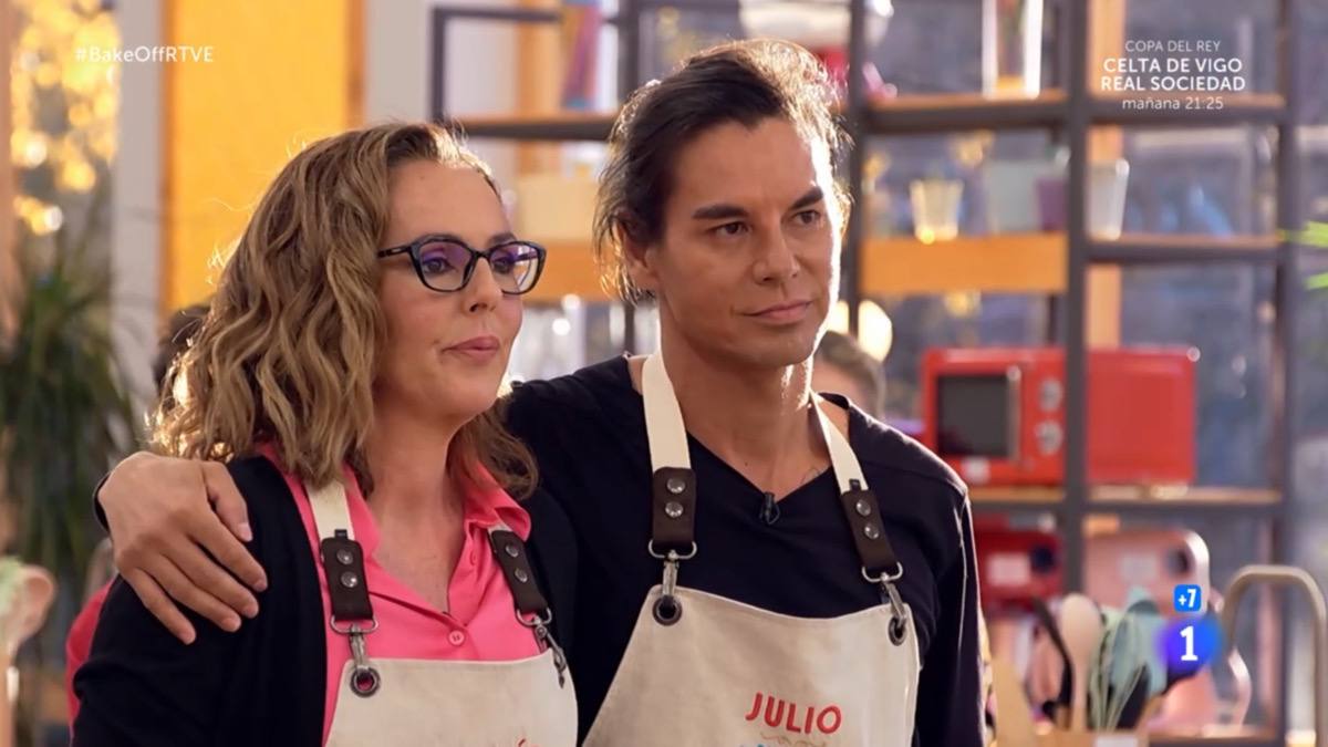 Rocío Carrasco y Julio Iglesias Jr. en 'Bake Off'.