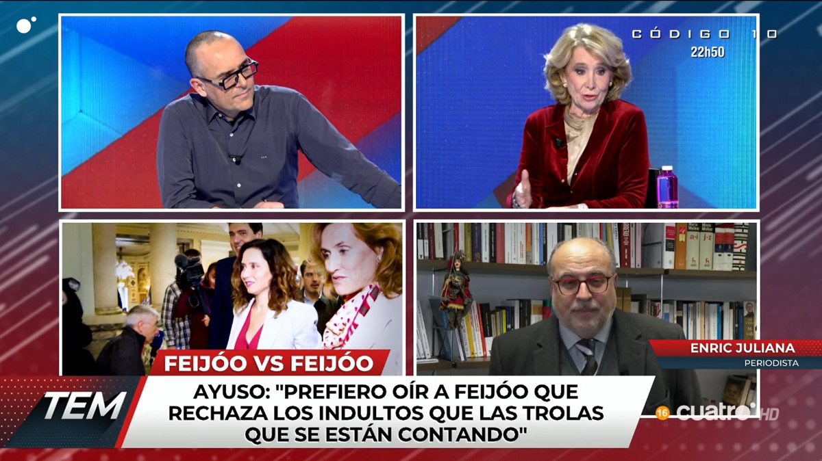 Risto Mejide y Esperanza Aguirre en 'Todo es mentira'