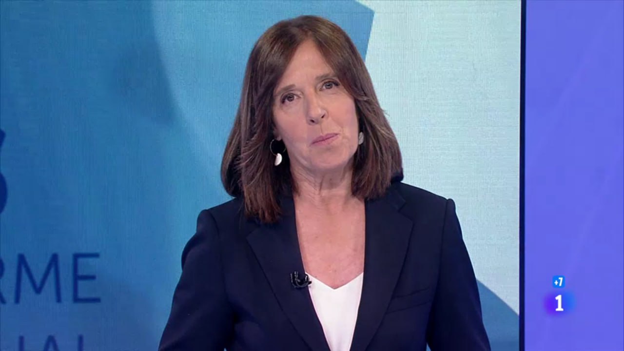 Ana Blanco en su despedida de 'Informe Semanal'.