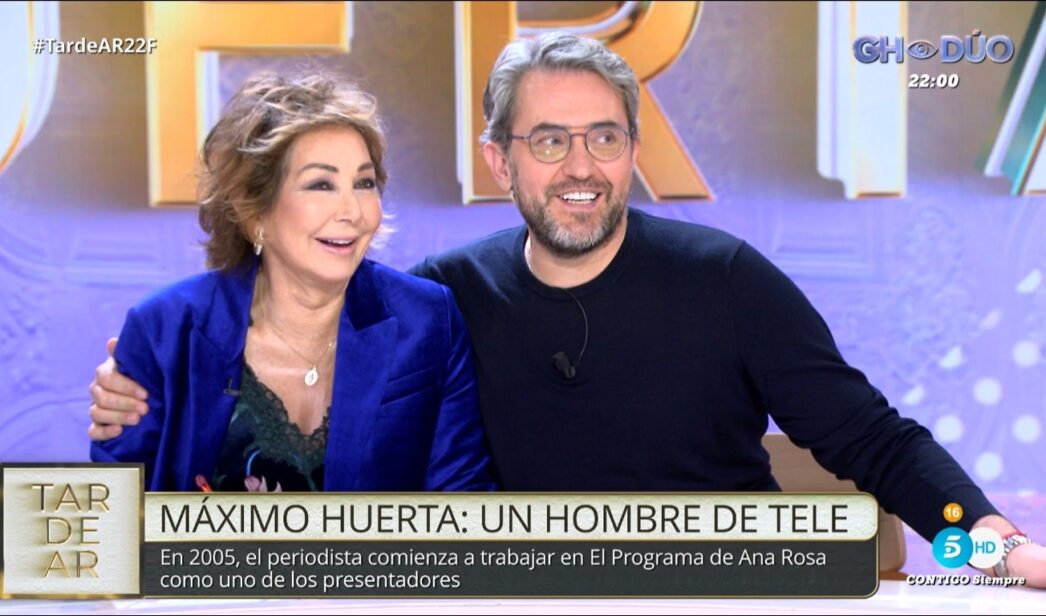 Ana Rosa y Máximo Huerta en 'TardeAR'.