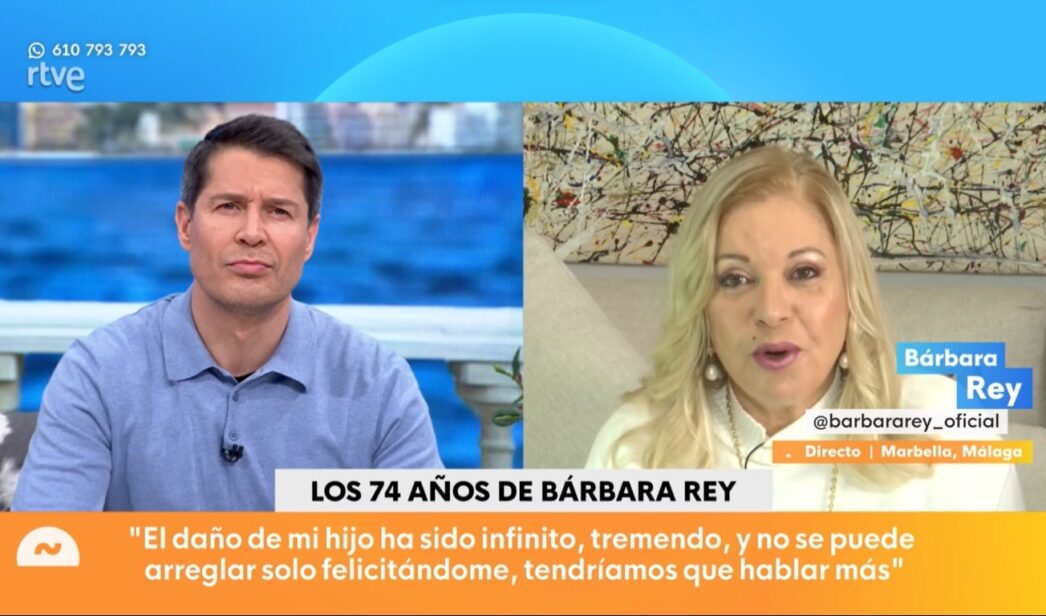 Jaime Cantizano y Bárbara Rey en 'Mañaneros'.
