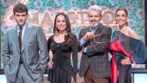 Palomo Spain, María Escoté, Lorenzo Caprile y Raquel Sánchez Silva en 'Maestros de la costura'