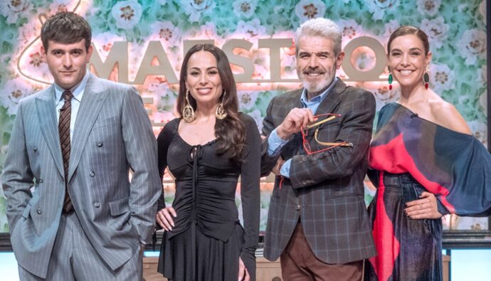 Palomo Spain, María Escoté, Lorenzo Caprile y Raquel Sánchez Silva en 'Maestros de la costura'
