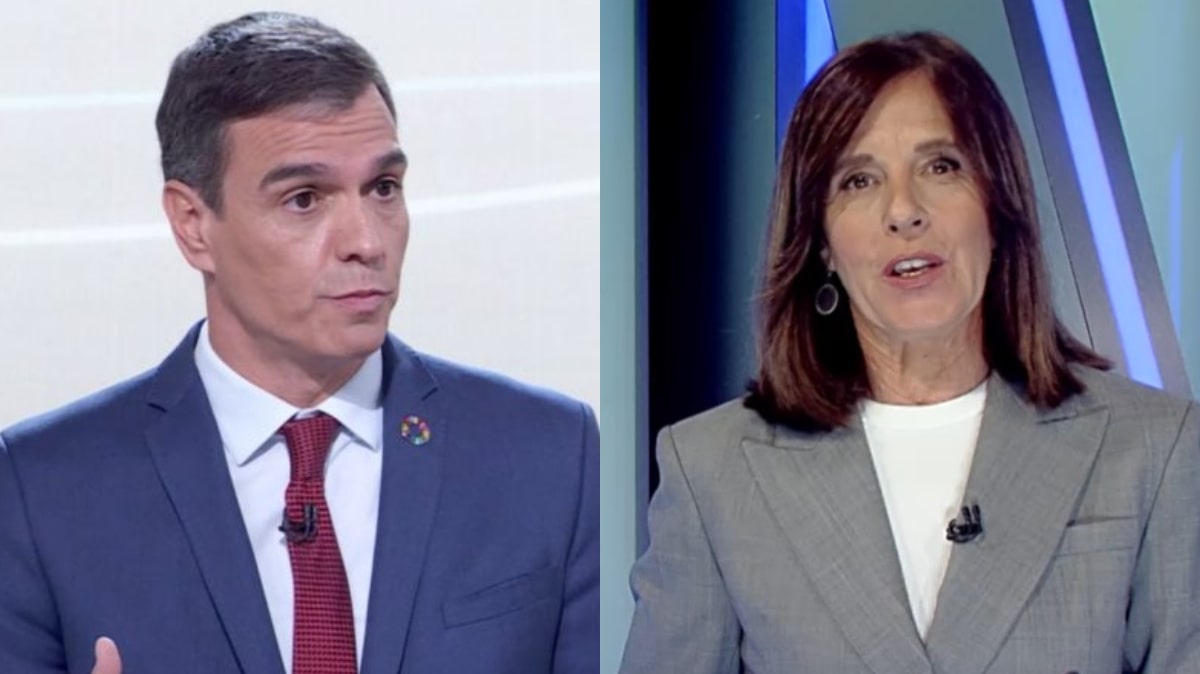 Pedro Sánchez y Ana Blanco