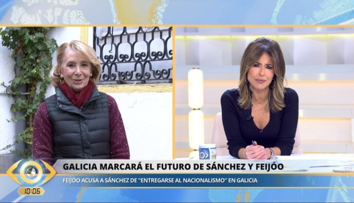 Ana Terradillos y Esperanza Aguirre en 'La mirada crítica'.