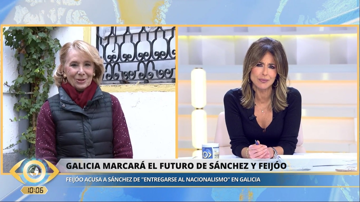 Ana Terradillos y Esperanza Aguirre en 'La mirada crítica'.