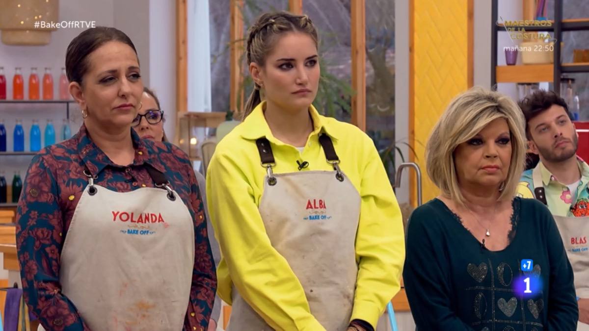 Yolanda Ramos, Alnba Carrillo y Terelu Campos en 'Bake off'