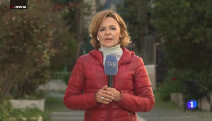 Almudena Ariza, corresponsal de TVE