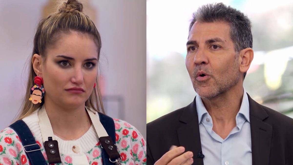 Alba Carrillo y Paco Roncero en 'Bake Off'.