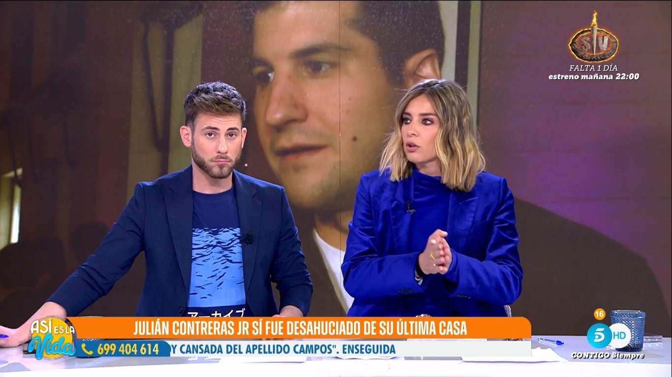 Sandra Barneda y César Muñoz en 'Así es la vida'.