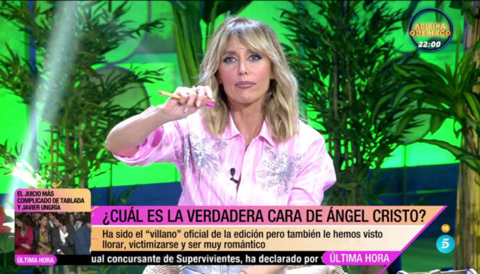 Emma García en 'Fiesta' sobre Ángel Cristo