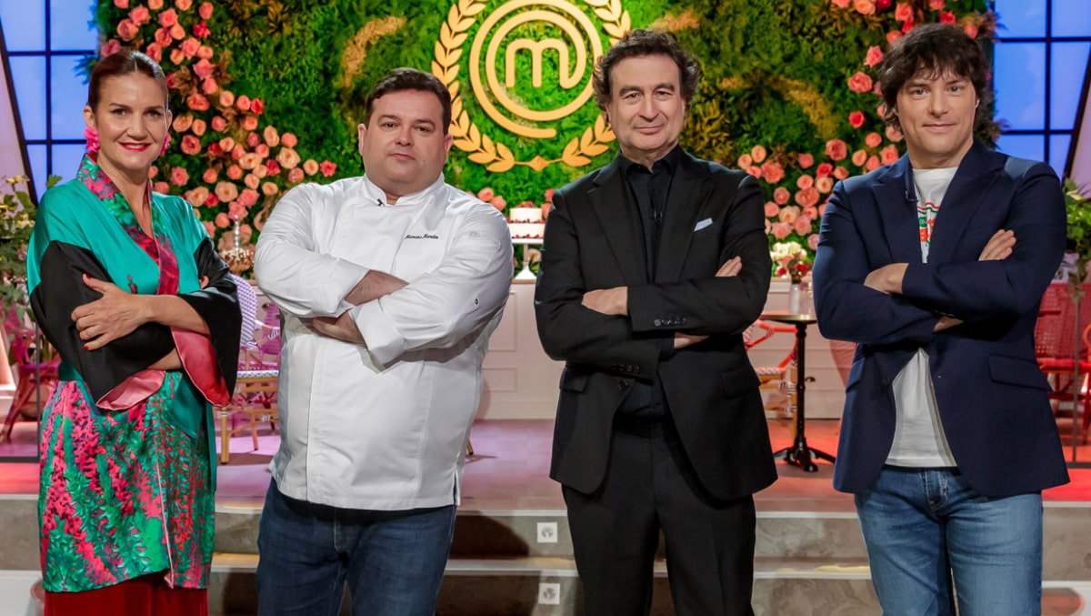 Los jueces de 'MasterChef' y Marcos Morán.