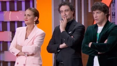 Samantha Vallejo-Nágera, Pepe Rodríguez y Jordi Cruz en 'MasterChef'.