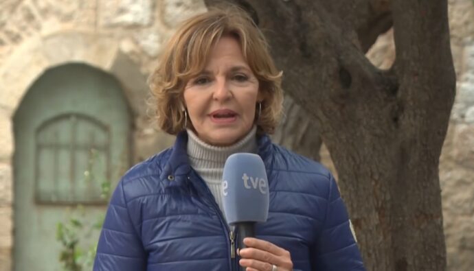 Almudena Ariza en Jerusalén.
