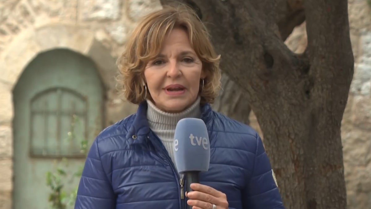 Almudena Ariza en Jerusalén.