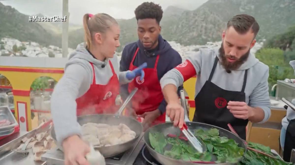 Maicol y Tamara discuten en 'MasterChef'.