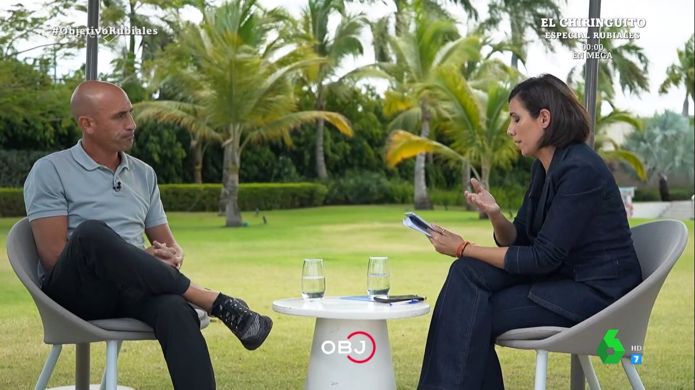 Ana Pastor y Luis Rubiales en 'El Objetivo'.