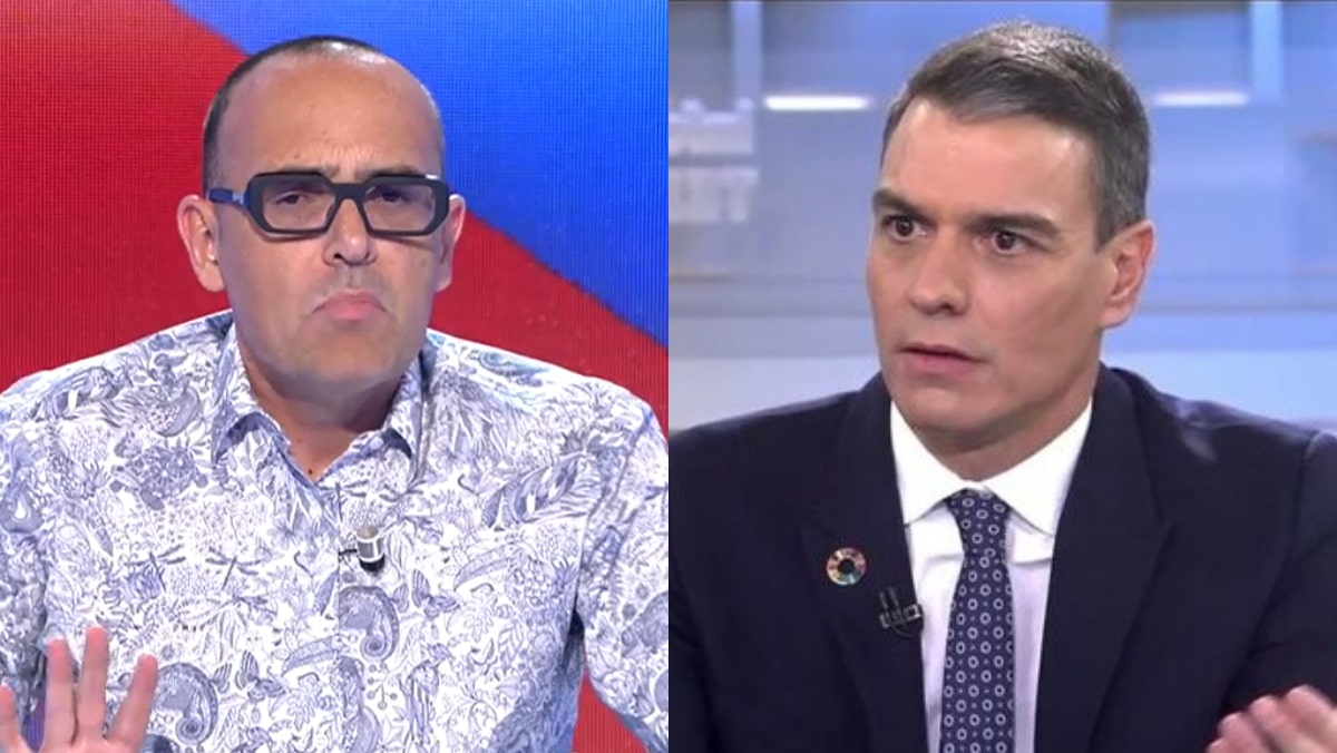 Risto Mejide y Pedro Sánchez