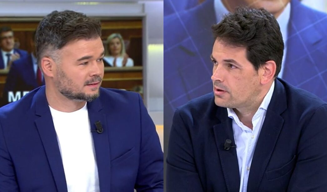 Gabriel Rufián y José María Olmo en 'La mirada crítica'.