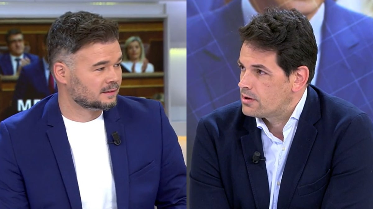 Gabriel Rufián y José María Olmo en 'La mirada crítica'.