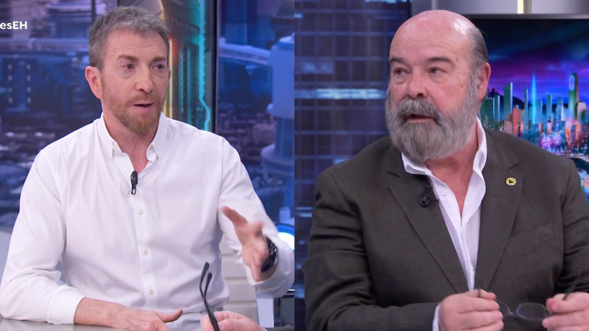 Pablo Motos y Antonio Resines en 'El Hormiguero'