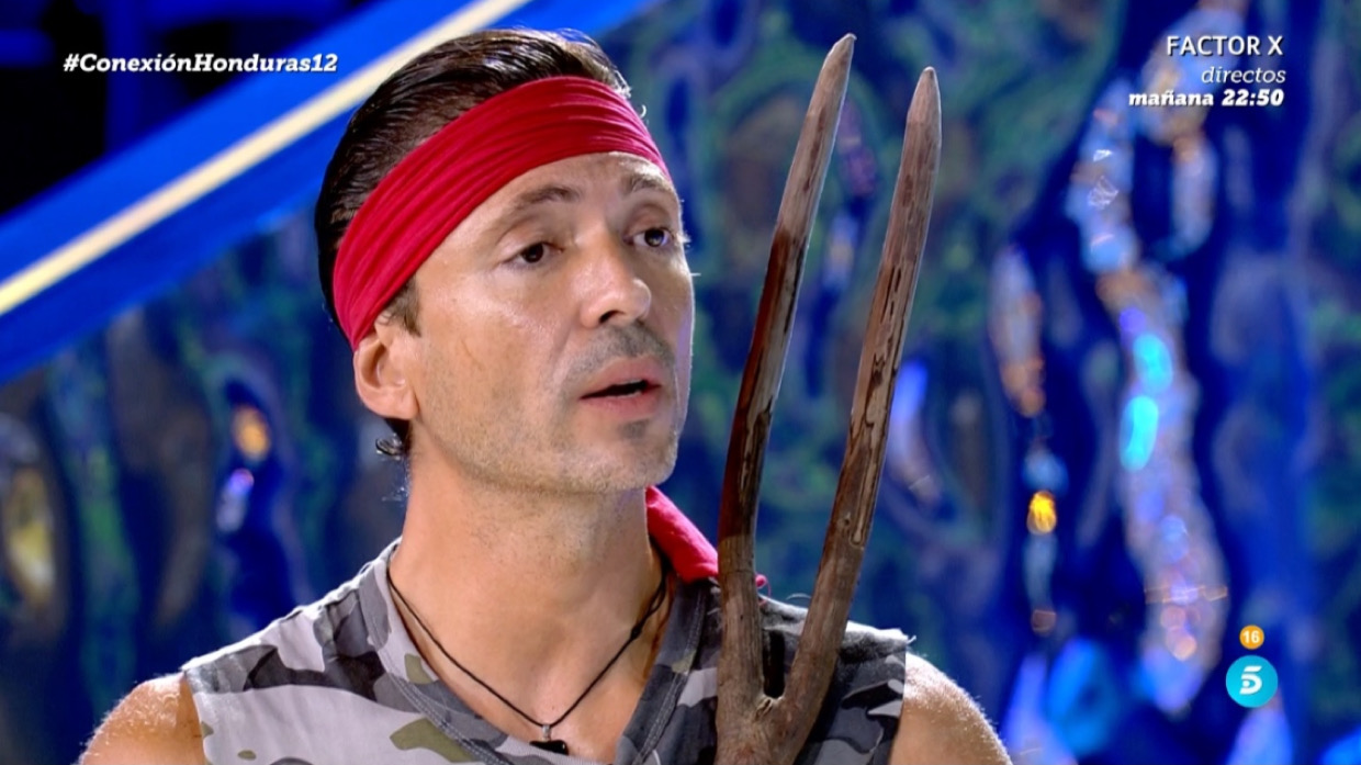 Ángel Cristo en el plató de 'Supervivientes 2024'