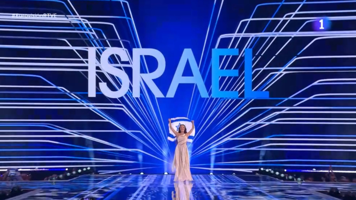 Israel, en el desfile de banderas de Eurovisión 2024