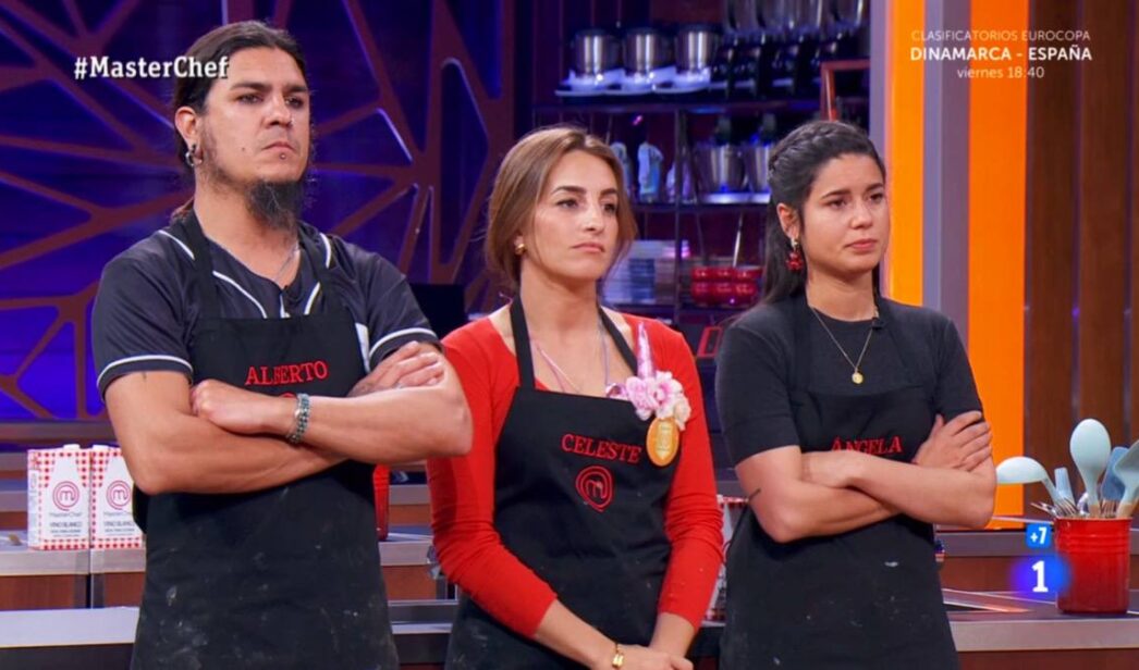Alberto, Celeste y Ángela en 'MasterChef 12'.