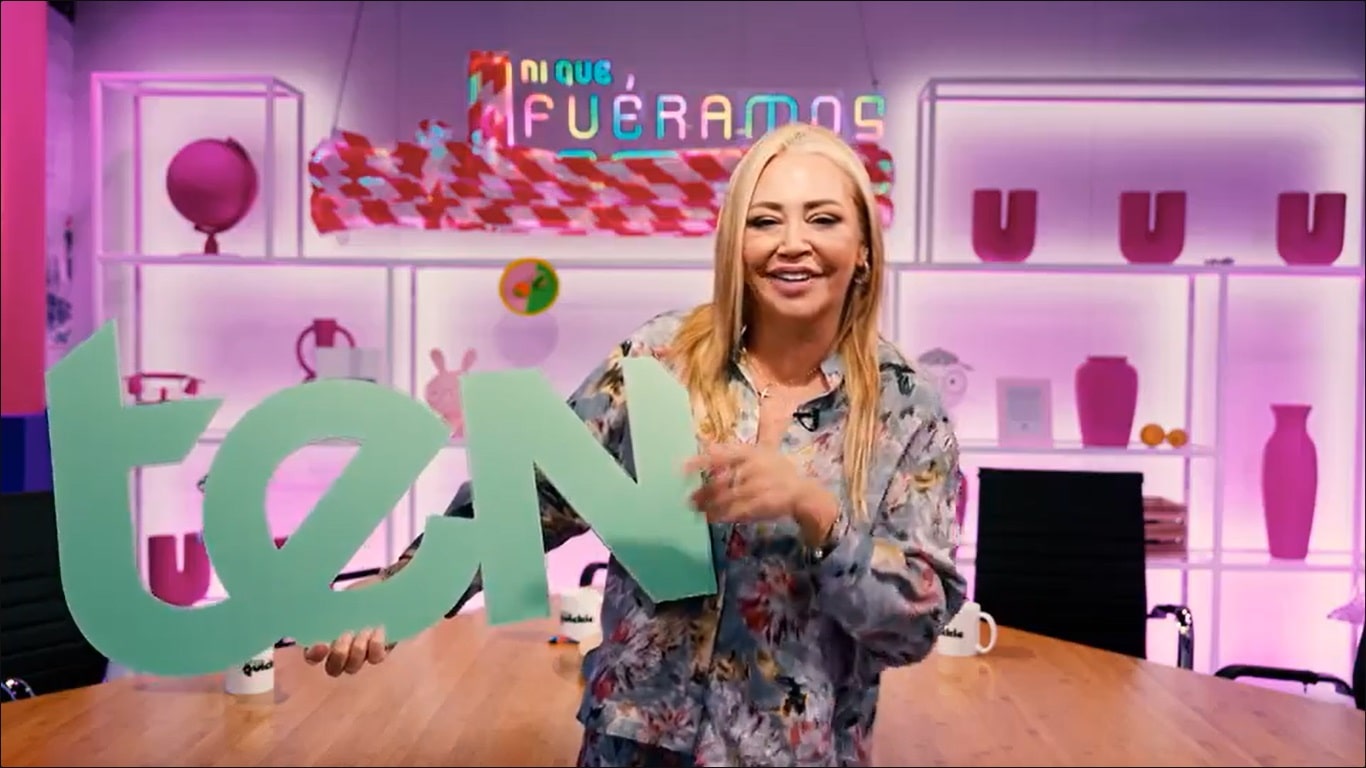 Belén Esteban promociona el estreno de 'Ni que fuéramos' en Ten.