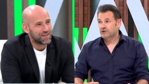 Gonzalo Miró e Iñaki López en 'Más vale tarde'.