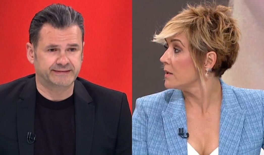 Iñaki López y Cristina Pardo en 'Más vale tarde'.