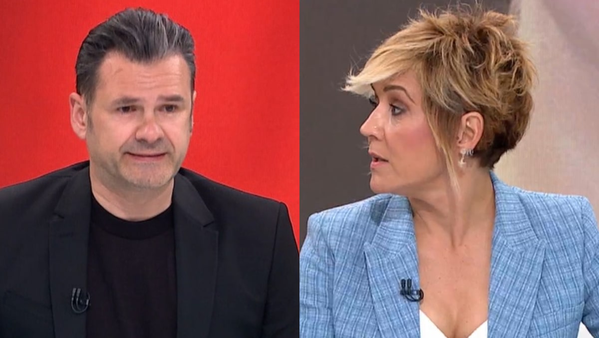 Iñaki López y Cristina Pardo en 'Más vale tarde'.