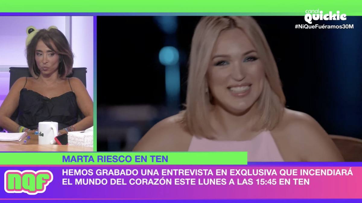 'Ni que fuéramos' anuncia su gran bombazo con esta entrevista exclusiva a Marta Riesco