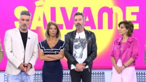 Kiko Hernández, María patiño, David Valldeperas y Adela González en 'Sálvame'.