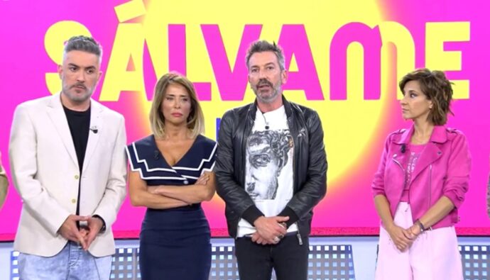 Kiko Hernández, María patiño, David Valldeperas y Adela González en 'Sálvame'.
