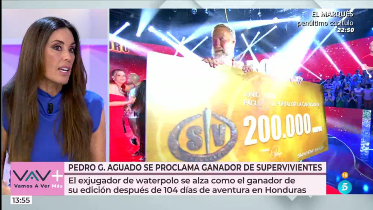 Isabel Rábago se moja sobre el triunfo de Pedro García Aguado en 'Supervivientes 2024'