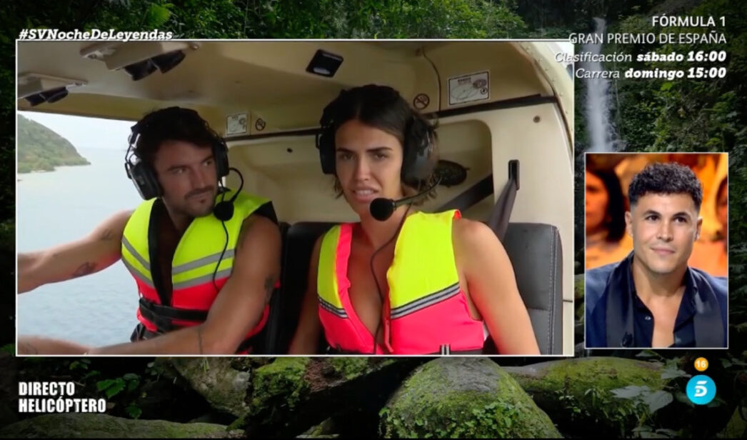 Sofía Suescun en el helicóptero de 'Supervivientes'