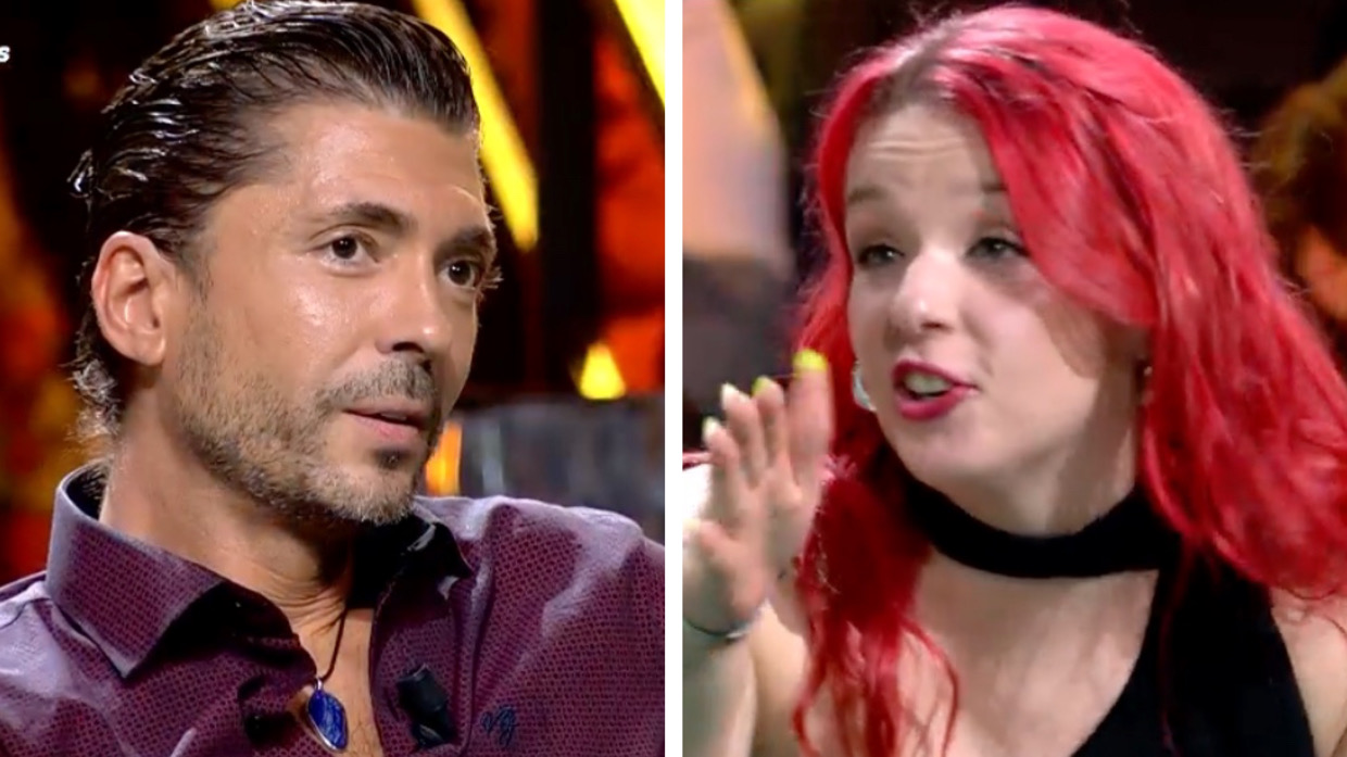 Ángel Cristo y Zayra en el plató de 'Supervivientes: All Stars'