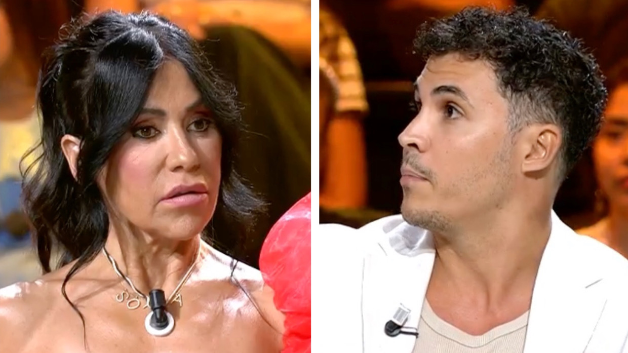 Maite Galdeano y Kiko Jiménez en 'Supervivientes'